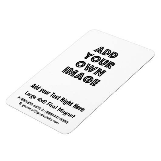 Creëer uw eigen Business Flexible Koelkast Magnet Magneet (Linkerzijde)