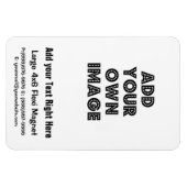 Creëer uw eigen Business Flexible Koelkast Magnet Magneet (Horizontaal)