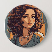 Creëer uw eigen Button - Huge 4-inch ventilator (Voorkant)