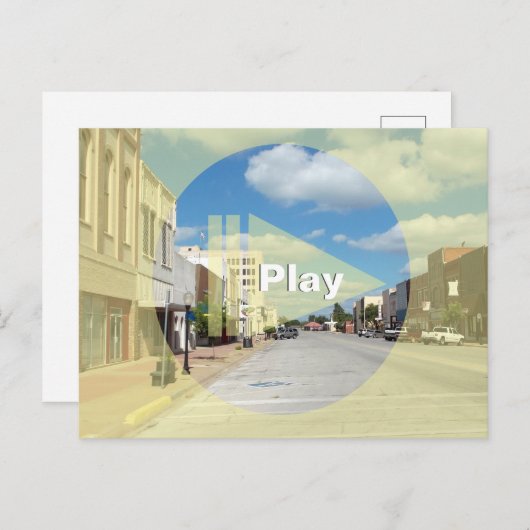 Creëer uw eigen Button voor voetafdruk over uw fot Briefkaart (Voorkant / Achterkant)