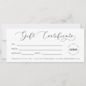 Creëer uw eigen cadeaubon met aangepaste Logo (Voorkant)
