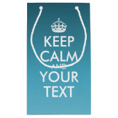 Creëer Uw eigen cadeautas voor 'KEEP CALM'. (mediu (Achterkant)
