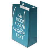 Creëer Uw eigen cadeautas voor 'KEEP CALM'. (mediu (Achterkant Gekanteld)