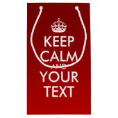 Creëer Uw eigen cadeautas voor 'KEEP CALM'. (mediu (Achterkant)