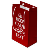 Creëer Uw eigen cadeautas voor 'KEEP CALM'. (mediu (Achterkant Gekanteld)