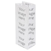 Creëer Uw eigen Cadeautas - Wijn, glanzend (Achterkant Gekanteld)