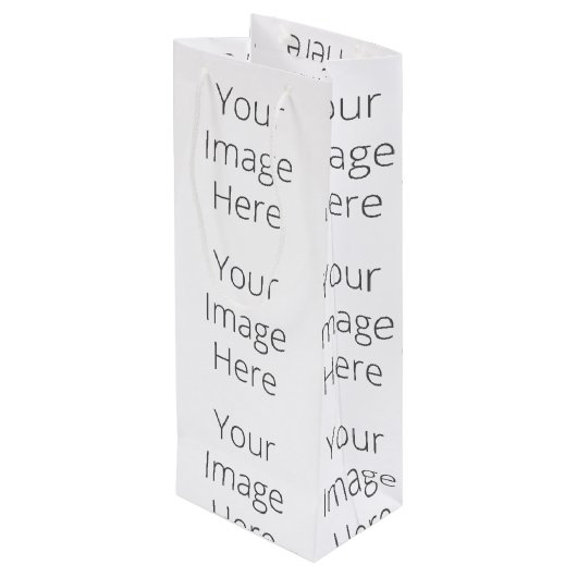 Creëer Uw eigen Cadeautas - Wijn, glanzend (Achterkant Gekanteld)