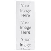 Creëer Uw eigen Cadeautas - Wijn, glanzend (Achterkant)