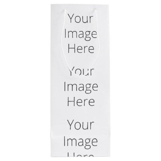 Creëer Uw eigen Cadeautas - Wijn, glanzend (Achterkant)