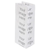 Creëer Uw eigen Cadeautas - Wijn, glanzend (Voorkant Gekanteld)