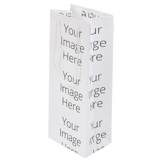 Creëer Uw eigen Cadeautas - Wijn, glanzend (Voorkant Gekanteld)