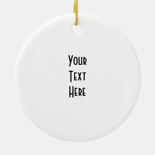 ♪ ♫ ♪ Creëer uw eigen cadeautjes ~ Blank aanpassen Keramisch Ornament (Achterkant)