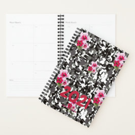 Creëer Uw eigen CAMO FLORAL 2021 Kalenderplanner Planner