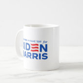 Creëer Uw eigen campagne voor Biden Harris 2024 Koffiemok (Voorkant links)