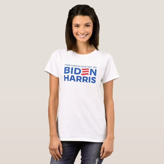 Creëer Uw eigen campagne voor Biden Harris 2024 T-shirt (Voorkant volledig)