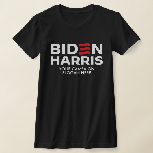 Creëer Uw eigen campagneslogan van Biden Harris T-shirt (Laagn)