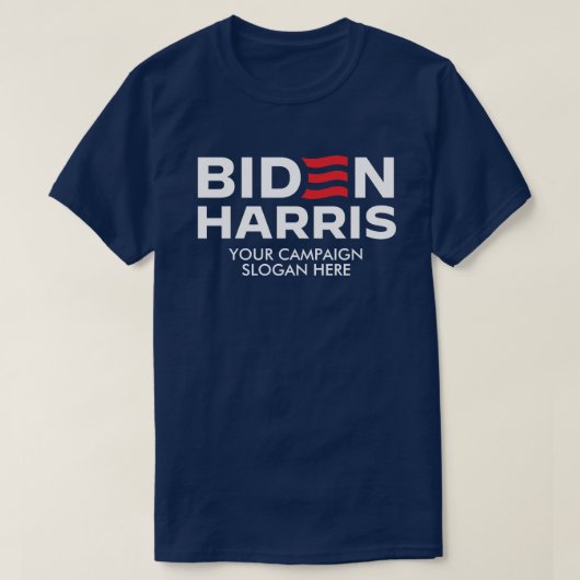Creëer Uw eigen campagneslogan van Biden Harris T-shirt (Design voorkant)