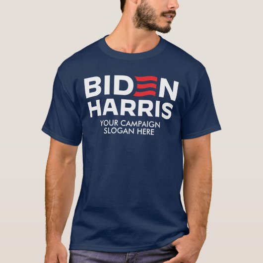Creëer Uw eigen campagneslogan van Biden Harris T-shirt (Voorkant)