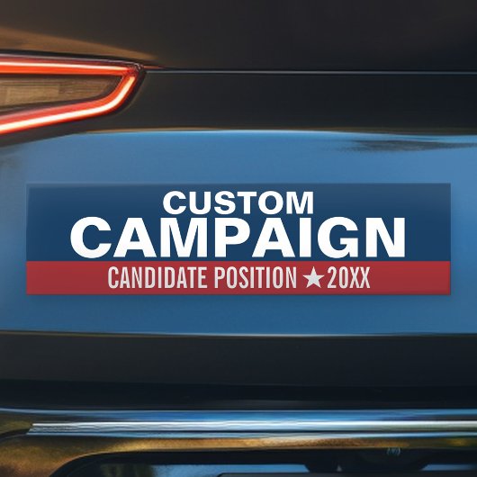 Creëer Uw eigen campagnevoering Bumpersticker