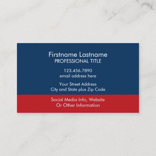 Creëer Uw eigen campagnevoering Visitekaartje (Achterkant)