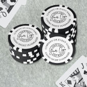 Creëer uw eigen casino avond Logo Poker Chips