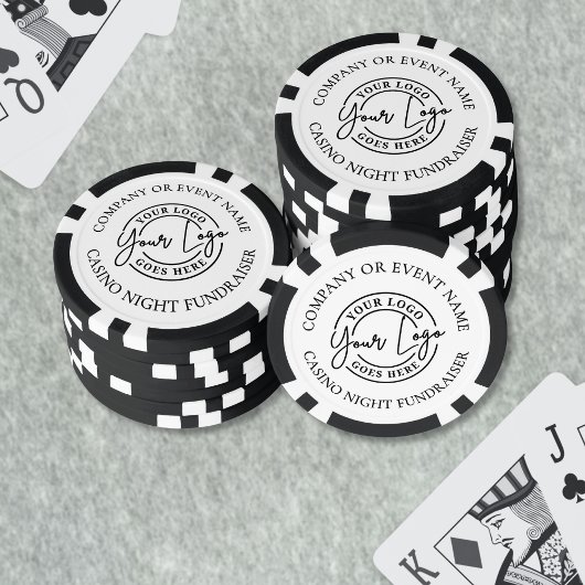 Creëer uw eigen casino avond Logo Poker Chips