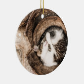 Creëer Uw Eigen - Cat Nap Keramisch Ornament (Rechts)