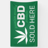 Creëer Uw eigen CBD verkocht hier banner (Verticaal)