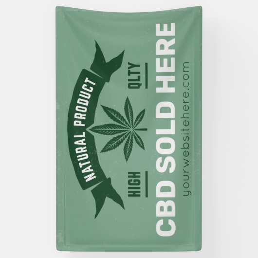 Creëer Uw eigen CBD verkocht hier banner (Verticaal)