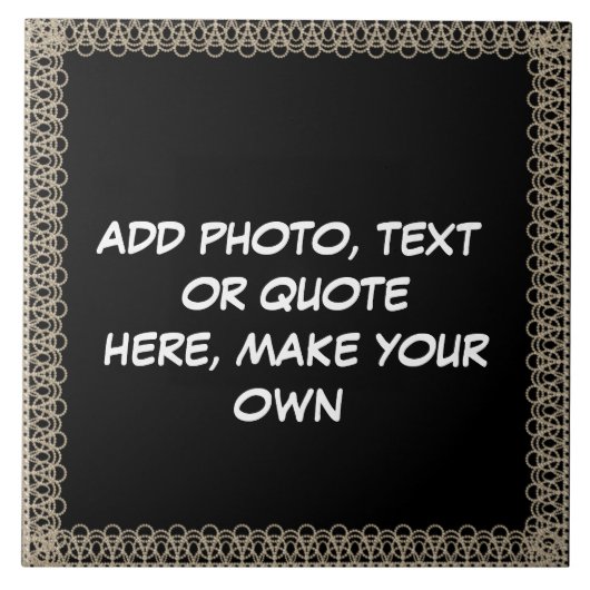 CREËER* UW EIGEN CERAMISCHE TITEL TEGELTJE (Voorkant)