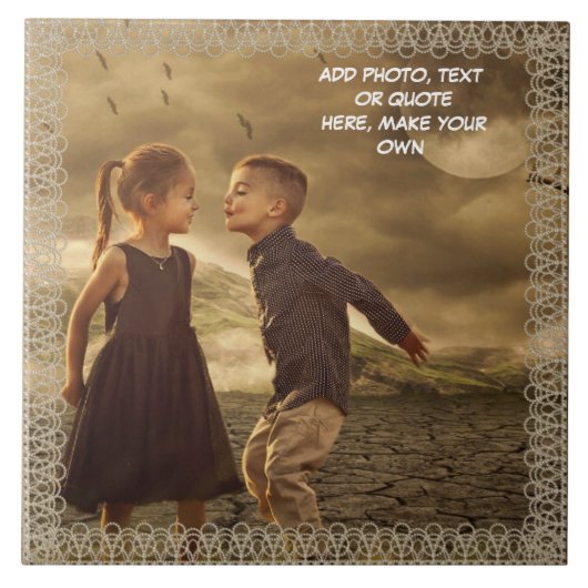 CREËER* UW EIGEN CERAMISCHE TITEL TEGELTJE (Voorkant)