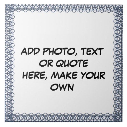 CREËER* UW EIGEN CERAMISCHE TITEL TEGELTJE (Voorkant)