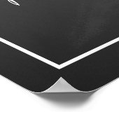 Creëer uw eigen chalkboard-bord met een rand poster (Hoek)