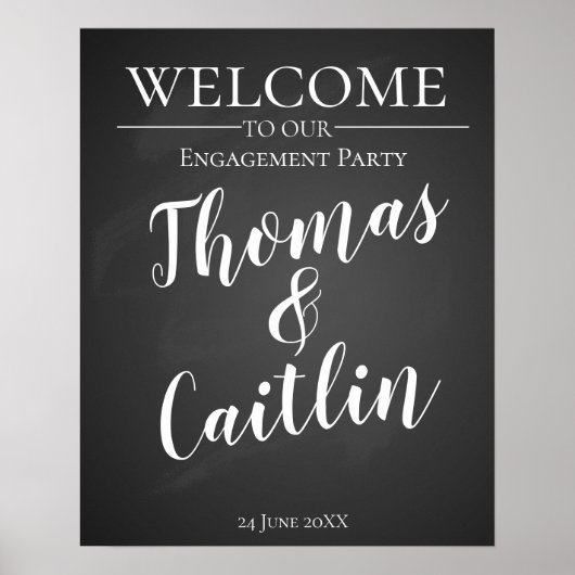 Creëer uw eigen chalkboard-bord poster (Voorkant)