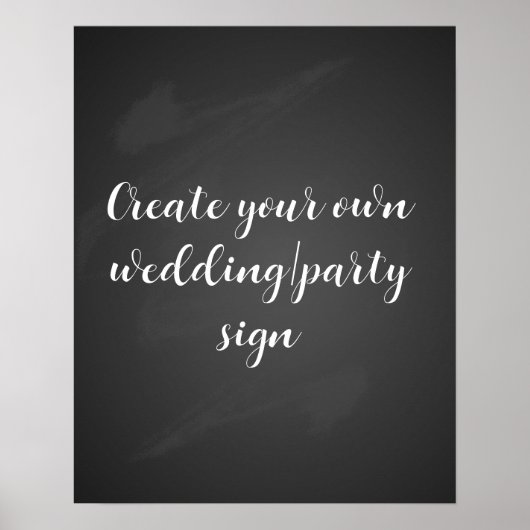 Creëer uw eigen chalkboard-bord poster (Voorkant)