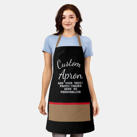 Creëer uw eigen Chef Baker aangepaste Faux Pocket Schort (Gedragen)