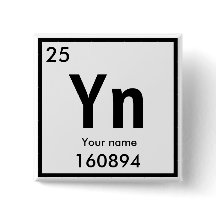 Creëer uw eigen chemische element Square Button