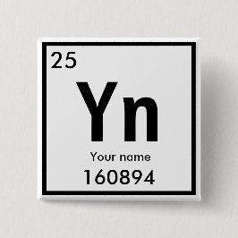 Creëer uw eigen chemische element Square Button