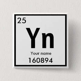 Creëer uw eigen chemische element Square Button