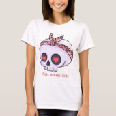 Creëer Uw eigen Chibi Skull Valentijn T-shirt (Voorkant)