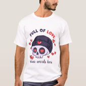 Creëer Uw eigen Chibi Skull Valentijn T-shirt (Voorkant)