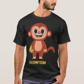 Creëer Uw eigen chimpanseekampioen T-shirt (Voorkant)