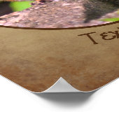 Creëer Uw eigen Chipmunk Wildlife gepersonaliseerd Poster (Hoek)