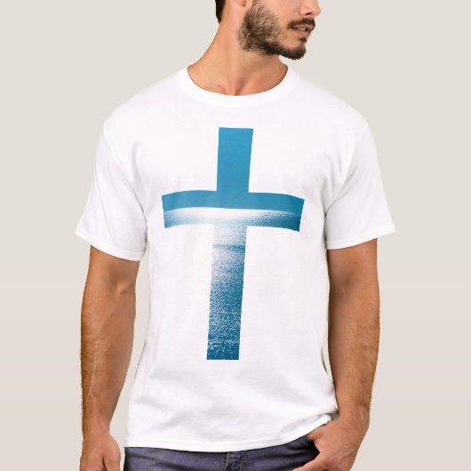 Creëer uw eigen Christelijke cross change PHOTO ZE T-shirt (Voorkant)