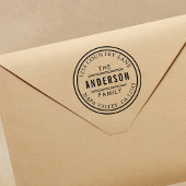 Creëer Uw eigen Circle retouradres Rubberstempel