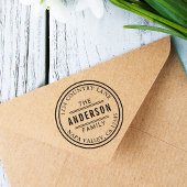 Creëer Uw eigen Circle retouradres Zelfinktende Stempel