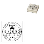 Creëer Uw eigen Circulaire Barbering Business Logo Rubberstempel (Gestempeld)