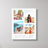 Creëer uw eigen citaat Fotocollage Canvas Afdruk (Voorkant)