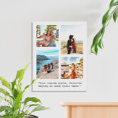 Creëer uw eigen citaat Fotocollage Canvas Afdruk