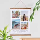 Creëer uw eigen citaat Fotocollage Hangend Wandkleed